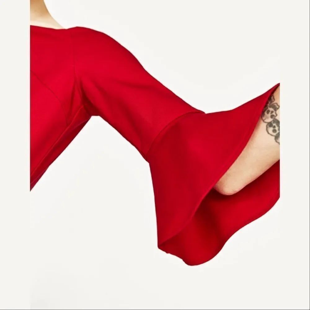 ✨ZARA RED SHIFT DRESS✨ - Picture 4 of 5